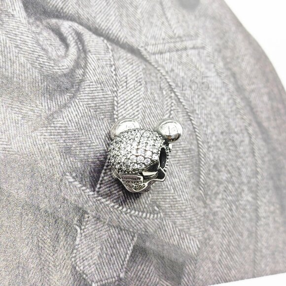 Pandora Minnie Mouse Pink Pavé Bow Clip Charm - Picture 3 of 4